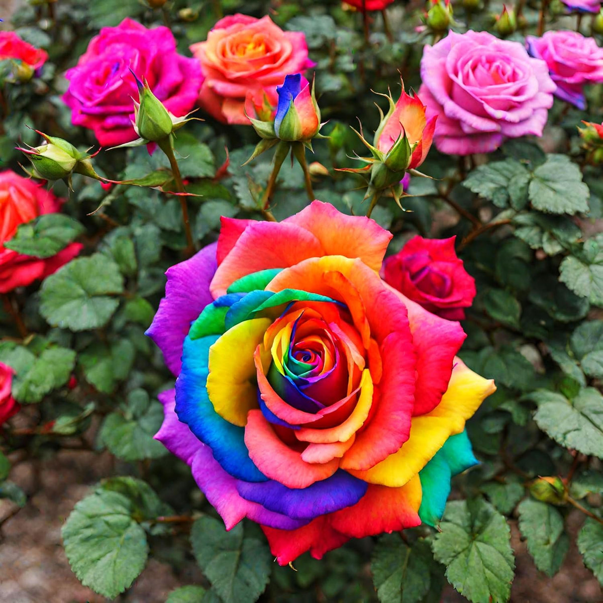 MultiColor Rose Flower seeds for Planting Premium Quality Heirloom & GMO Free Seeds for Home Garden
Sale seeds for home garden planting