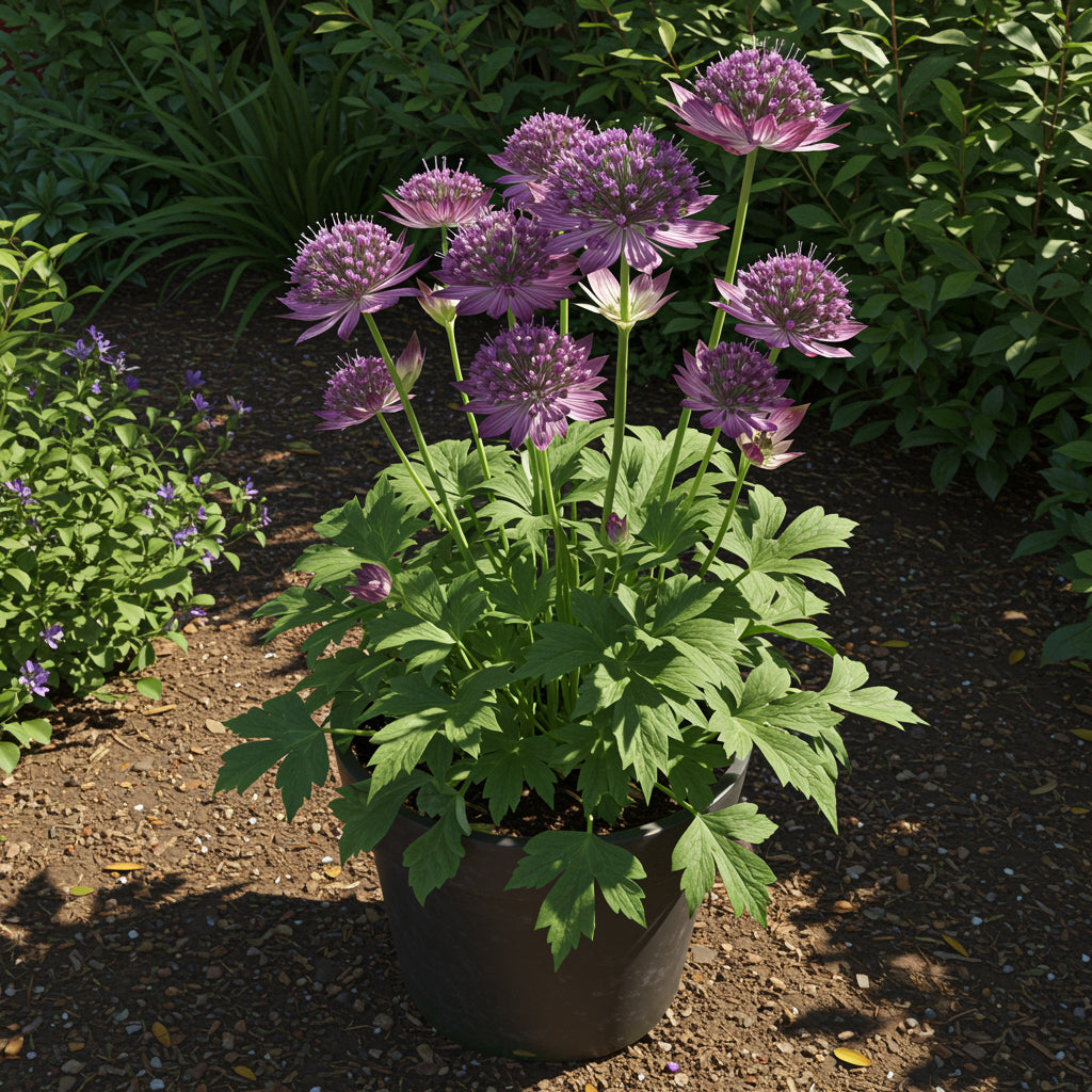 Purple Astrantia Flower Seeds for Planting Perennial Variety
