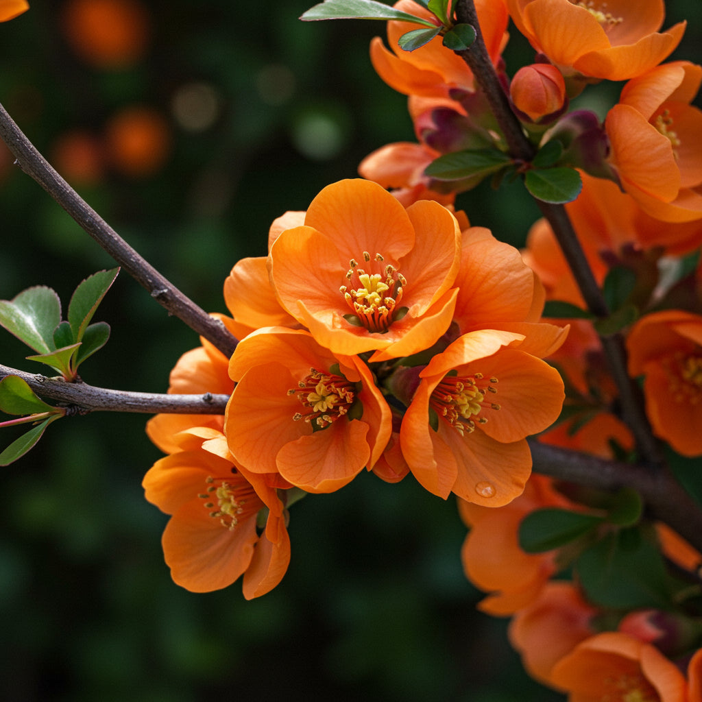Orange Quince Flower Planting Seeds for Vibrant Garden Blooms