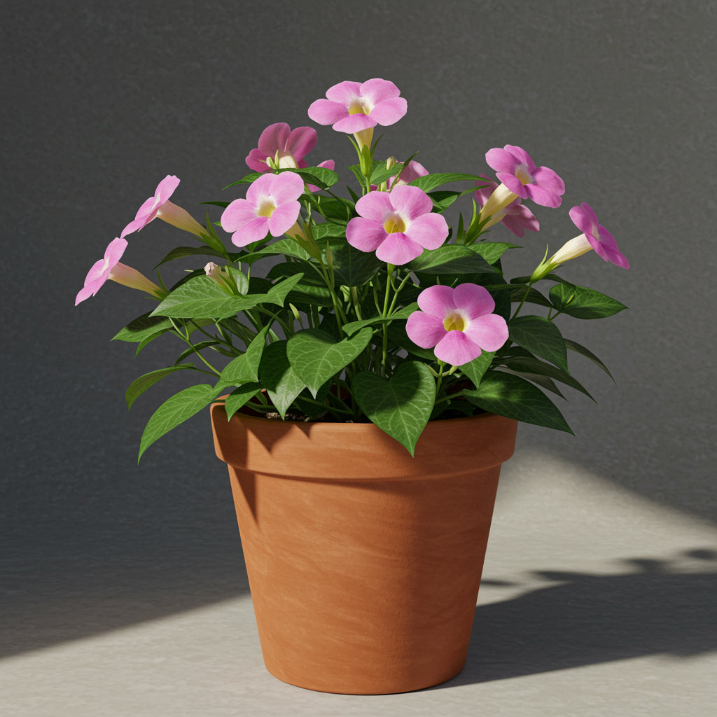 Thunbergia-Blumensamen Pflanzen Hellrosa 100 Stück – Pure Asia Seeds