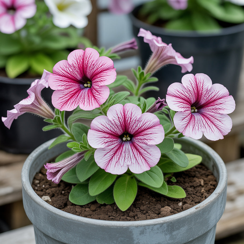 Pink schräg gestellte Petunien-Blumensamen für einfaches Pflanzen