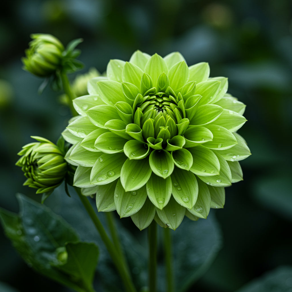 Sea Green Dahlia Flower Seeds - Perfect for Unique Floral Arrangements and Garden Planting