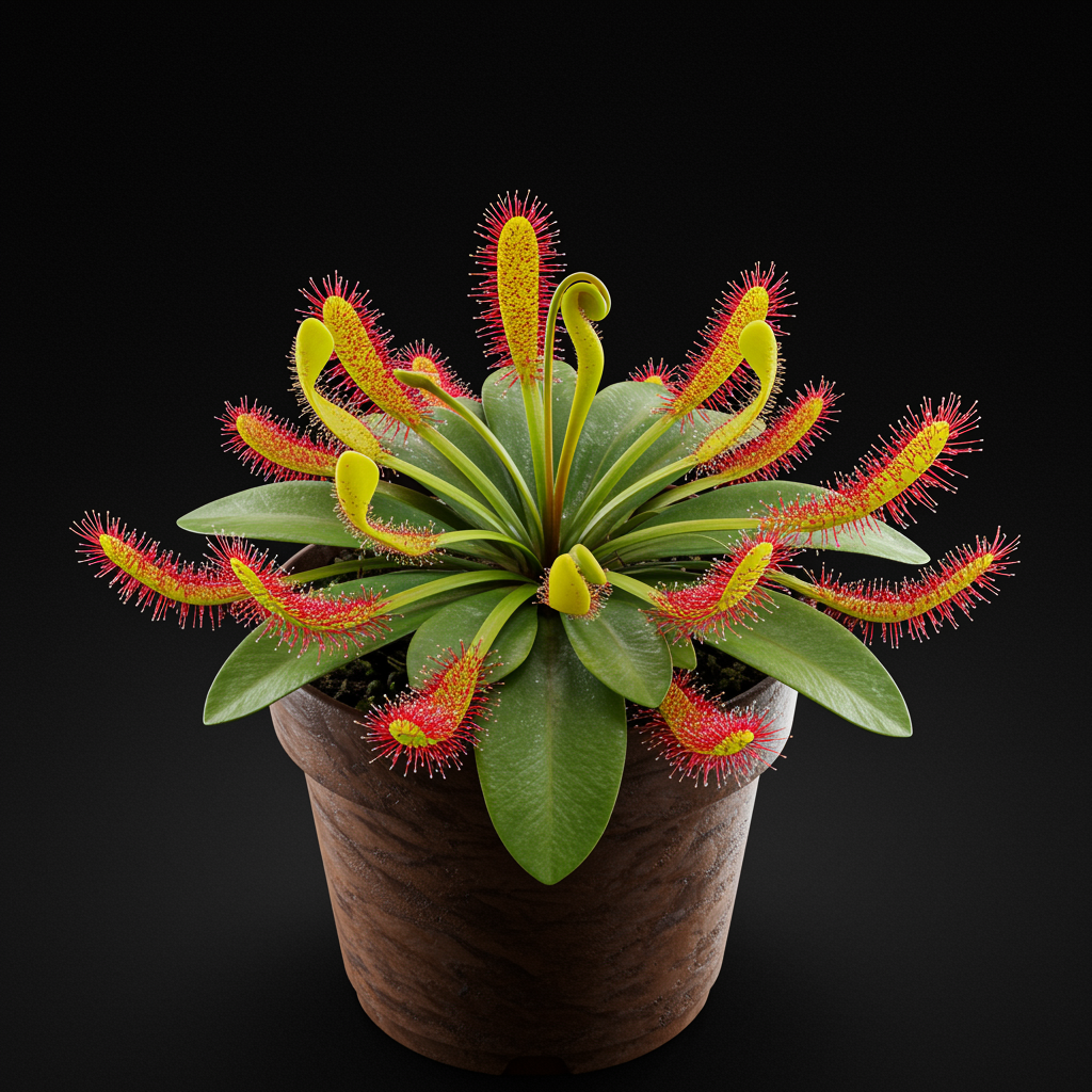 Yellow Red Sundew Planting Essentials Seeds for Enchanting Carnivorous Plant Growth