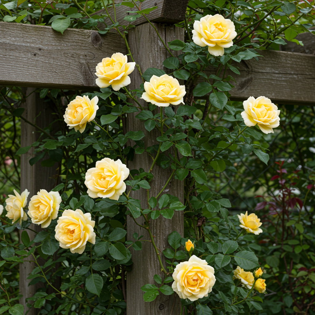 Yellow White Climbing Rose Flower seeds for Planting - Wildflower Mix, Heirloom & GMO Free Seeds for Home Garden