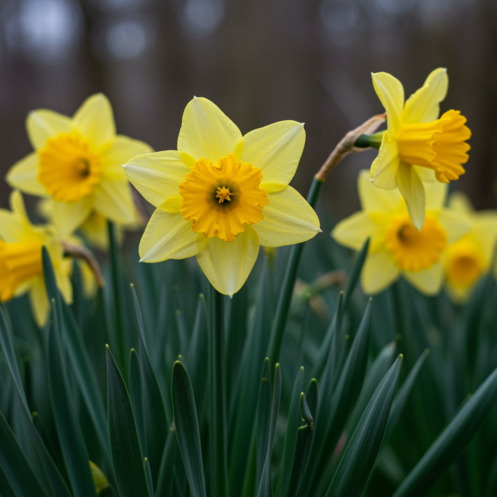 Yellow Red Daffodil Seeds for Planting Bright Perennial Flowers