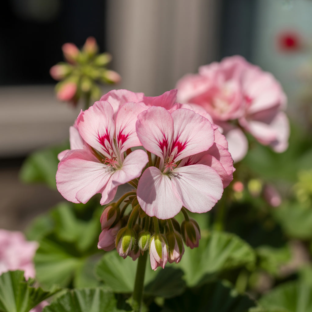 Semi di Geranio Rosa e Bianco per Piantare - Bellissimi Fiori da Giardino