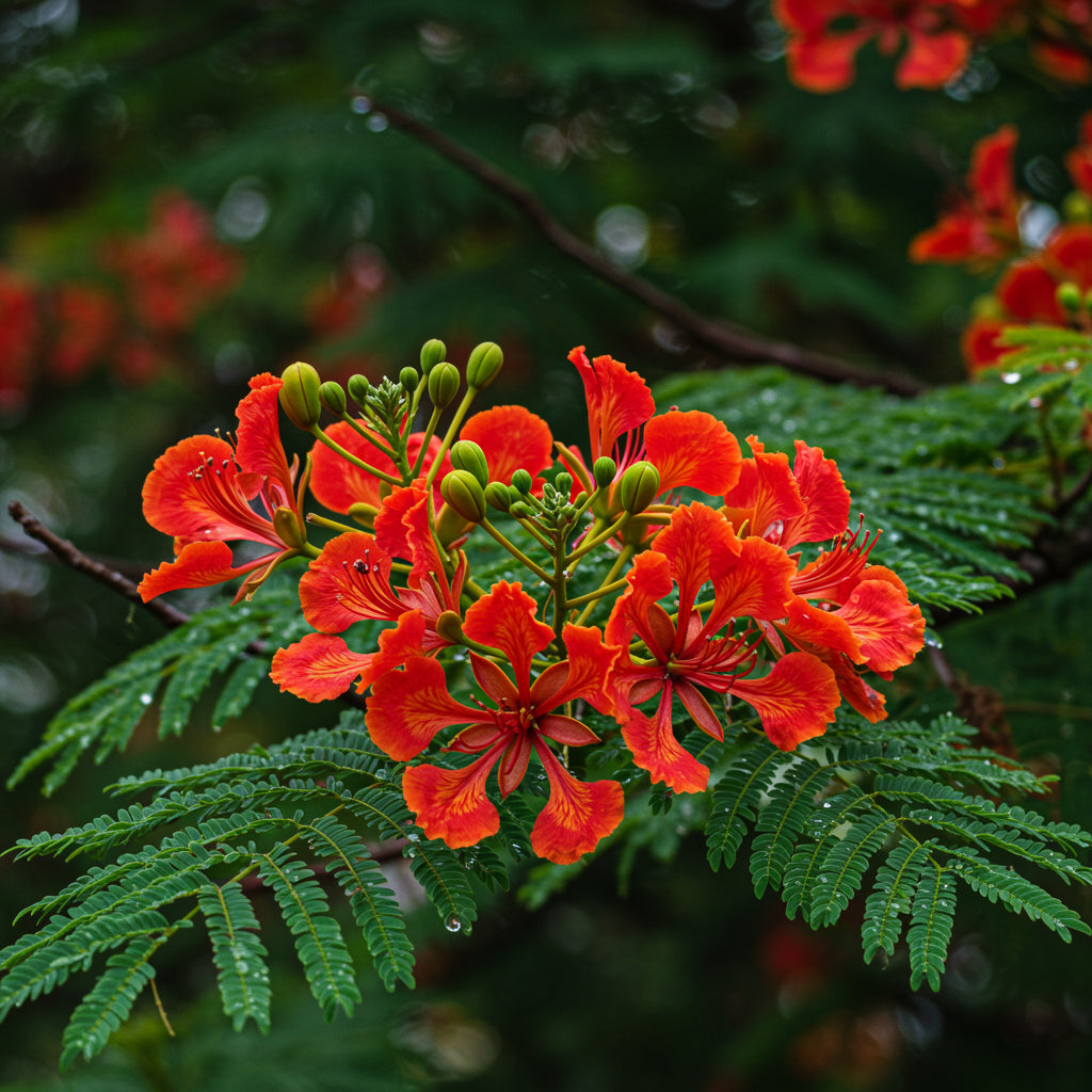 Delonix regia B6 Royal Poinciana - Flamboyant Flame Tree (Gulmohar)