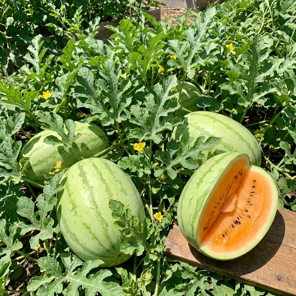 Tendersweet Orange Watermelon Seeds (Citrullus lanatus) – Sweet Orange Flesh Garden Variety