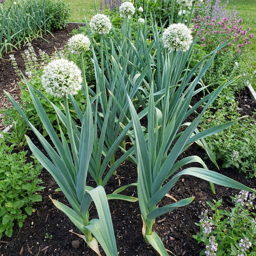 Elephant Garlic Seeds for Planting, White – Heirloom, Non-GMO, High Germination Organic Garden Seeds