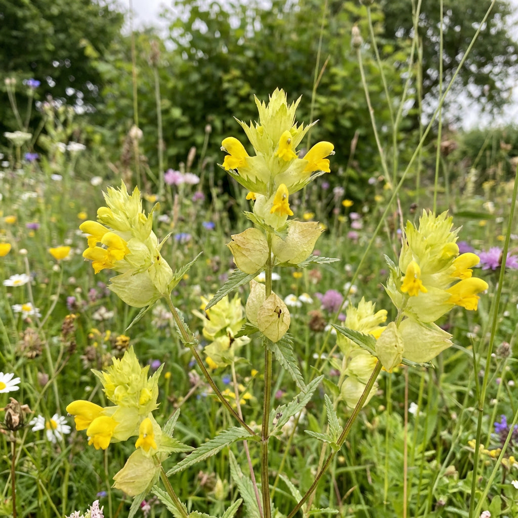 yellow rattle wildflower seeds Yellow Rattle Flower Seeds for Planting – Heirloom, Non-GMO, High Germ – Pure Asia Seeds