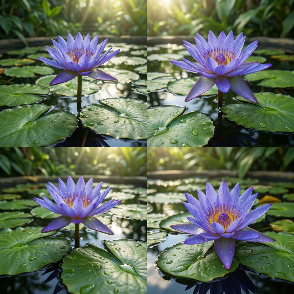 Blaue Lotus-Samen (Nymphaea caerulea) – Erbstück, Nicht-Gentechnisch Veränderte Wasser-Gartensamen