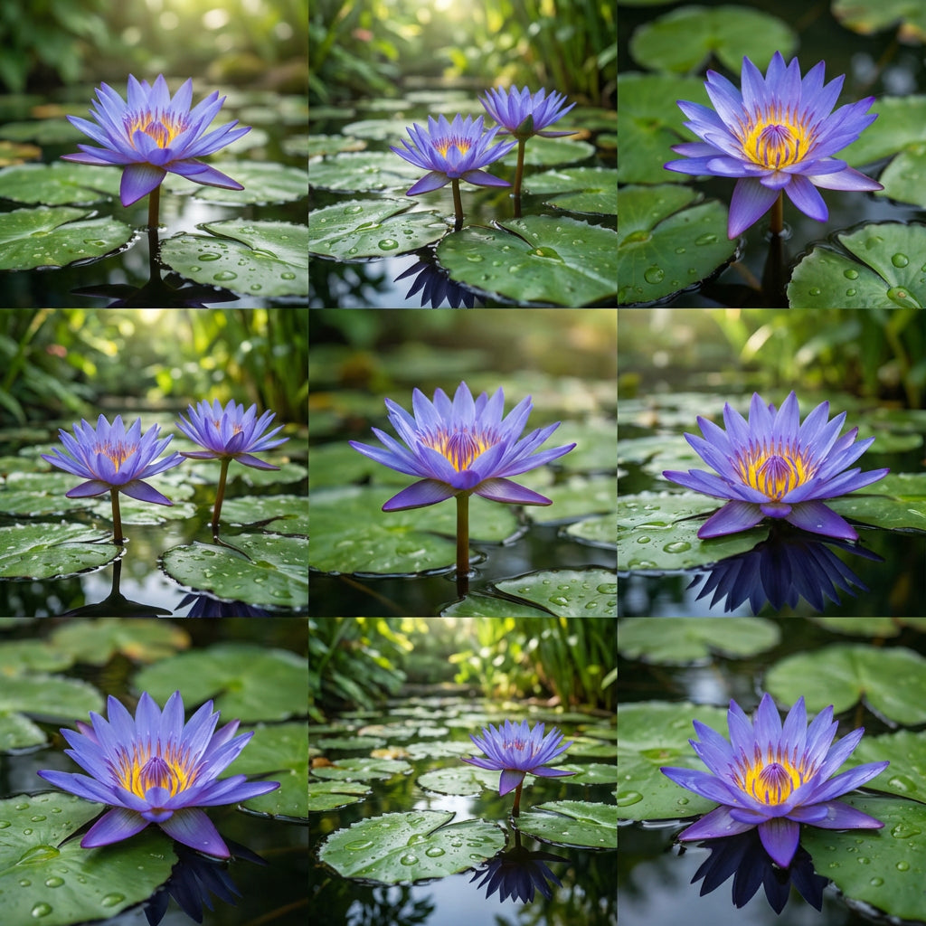 Blue Lotus Water Lily Seeds for Ponds & Water Gardens