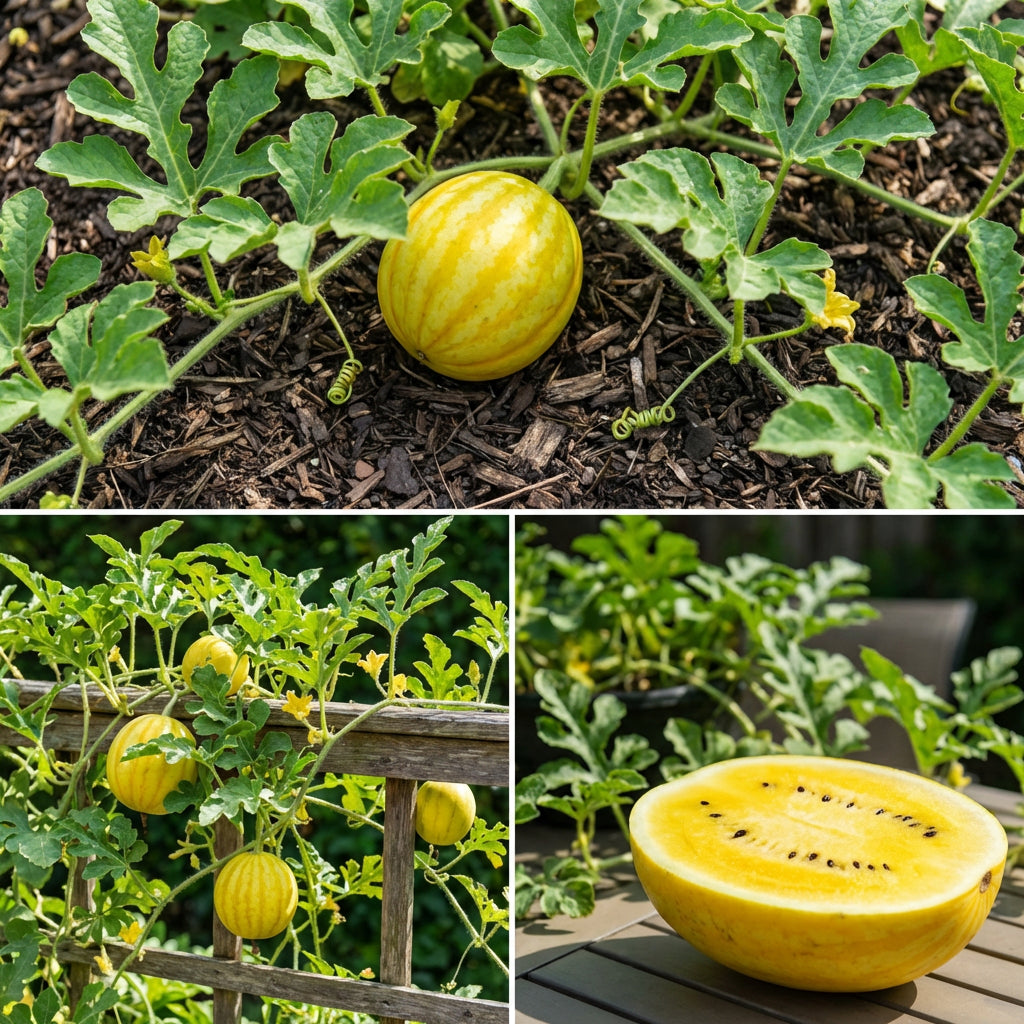 Yellow Watermelon Seeds (Citrullus lanatus) – Golden Flesh Fruit for Garden Growing