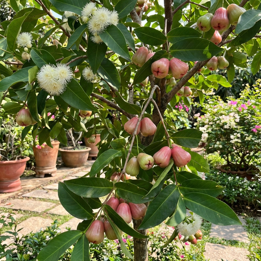Rose Apple Fruit Seeds – Heirloom Non-GMO, High Germination Seeds for Planting Juicy Water Apples
