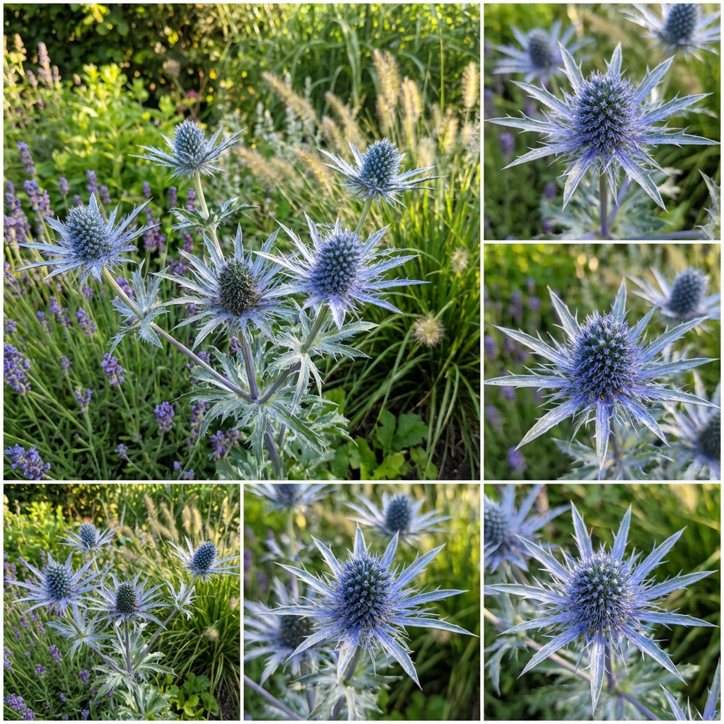 Blue Eryngium Alpinum Plant Planting Seeds