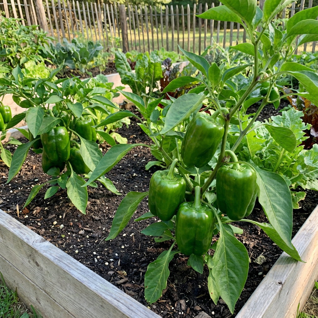 Green Sweet Pepper Seeds – Best for Pots and Balcony Containers