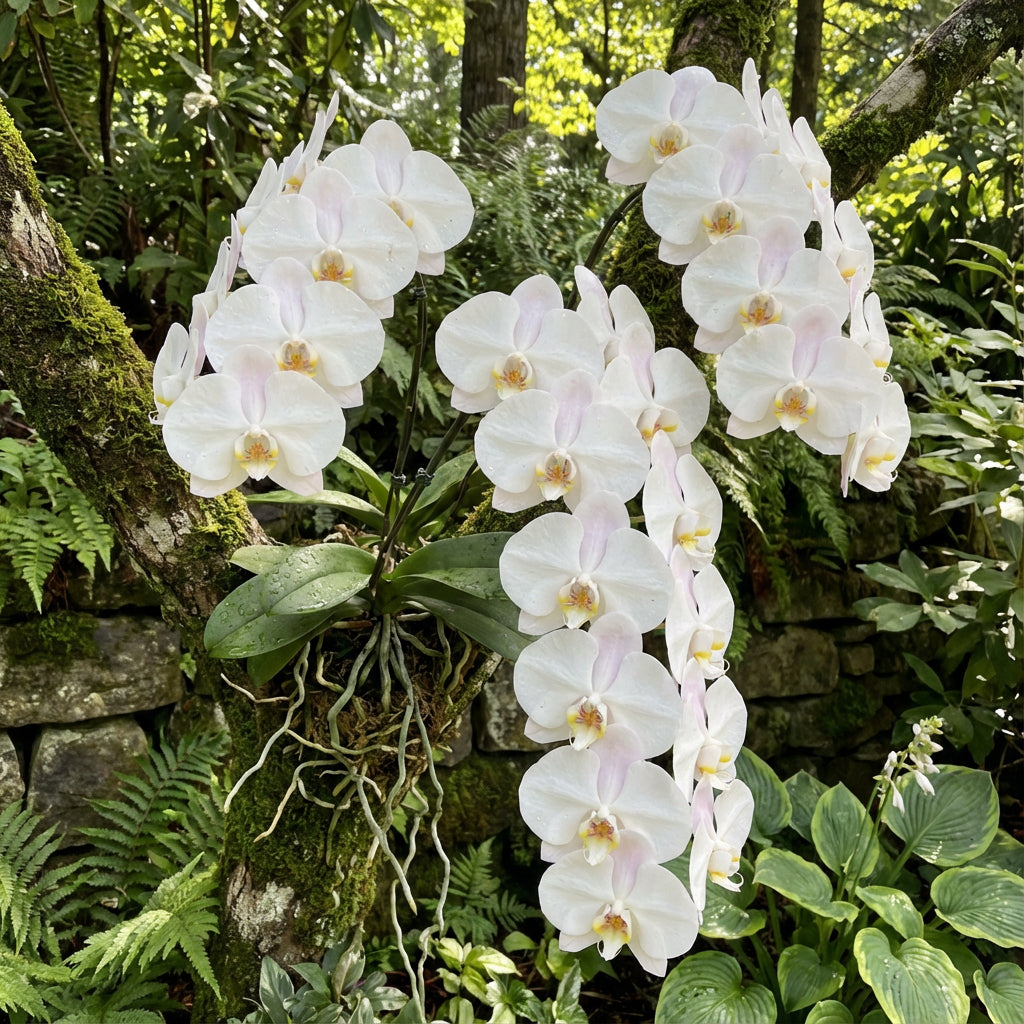 White Phalaenopsis Orchid Planting Seeds for Lush, Elegant Blooms in Your Garden