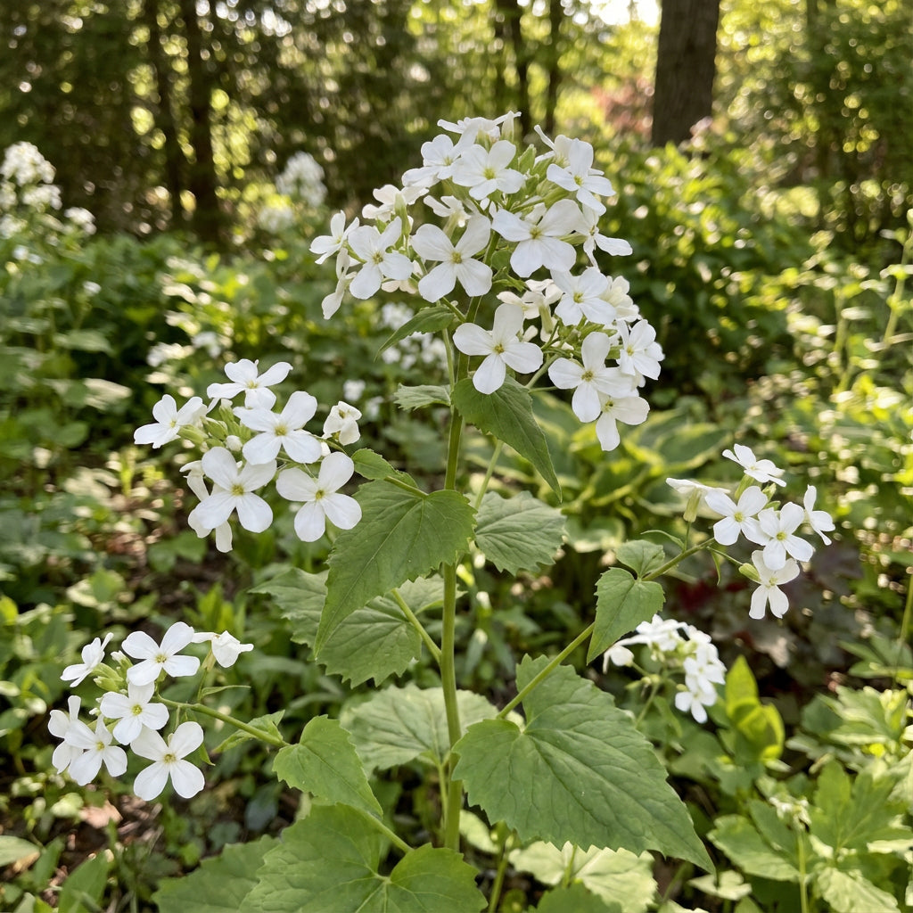 White Lunaria Rediviva Flower for Planting Seeds for Elegant Garden Growth and Unique Blooms