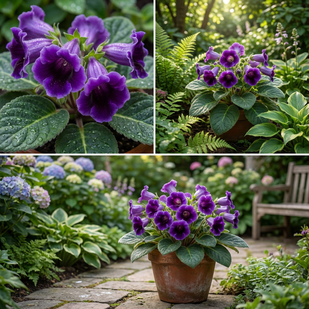 Violet Gloxinia Flower Seeds for Planting - Grow Stunning Violet Blooms