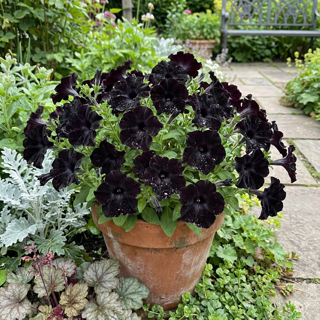 Planting Seeds for Black Petunia Flowers