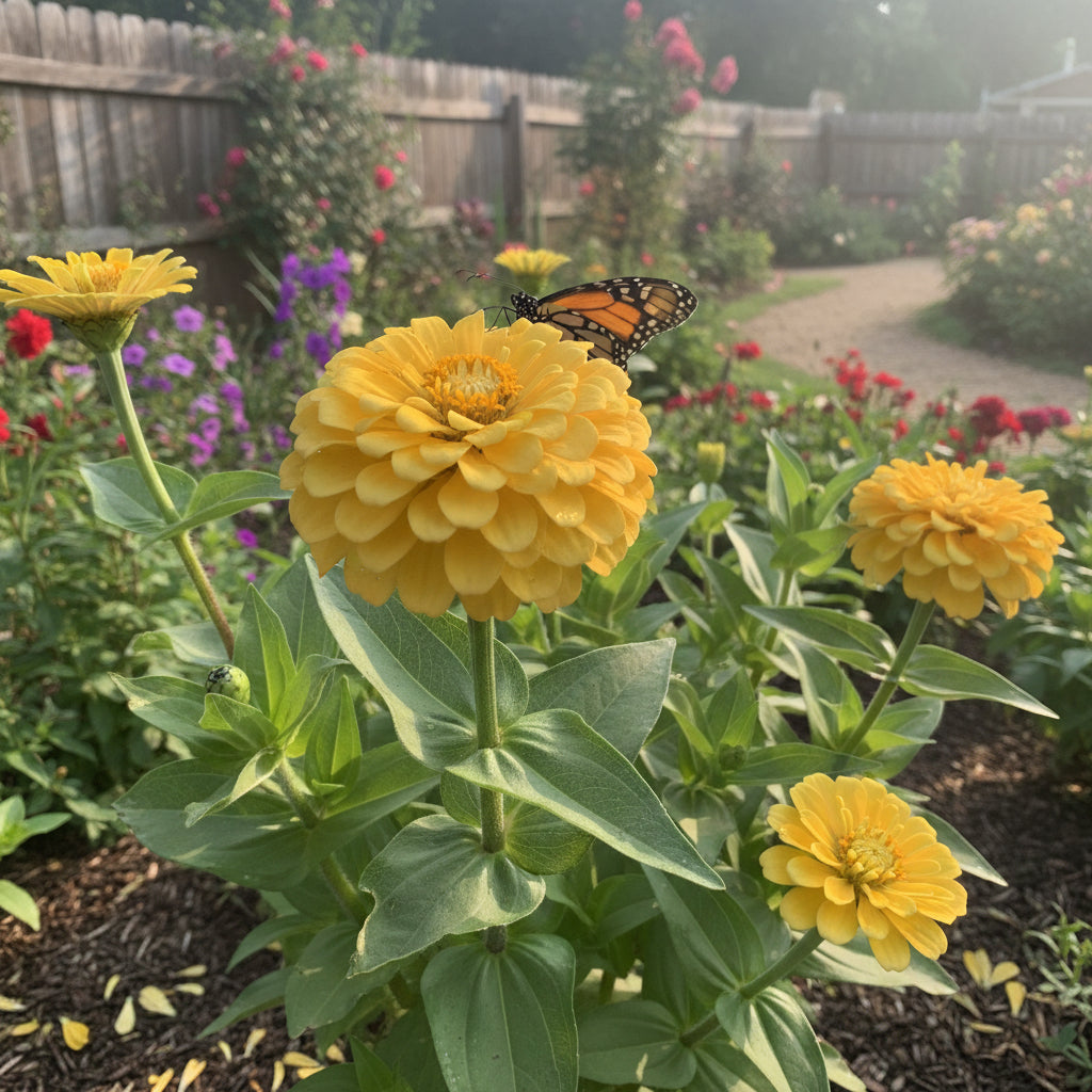 Yellow Zinnia Flower Seeds for Vibrant Planting