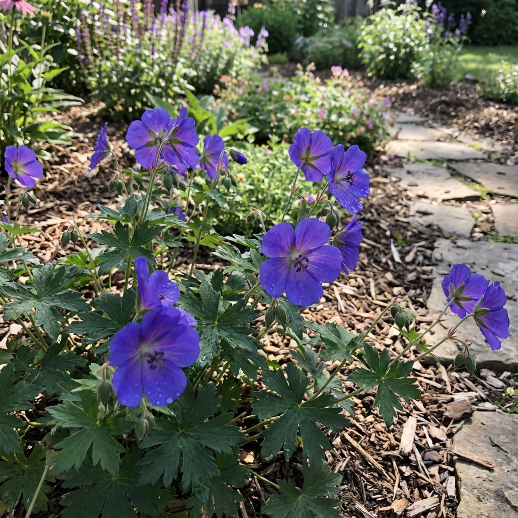 Univalve Geranium Planting Seeds - Deep Blue Elegance for Your Garden