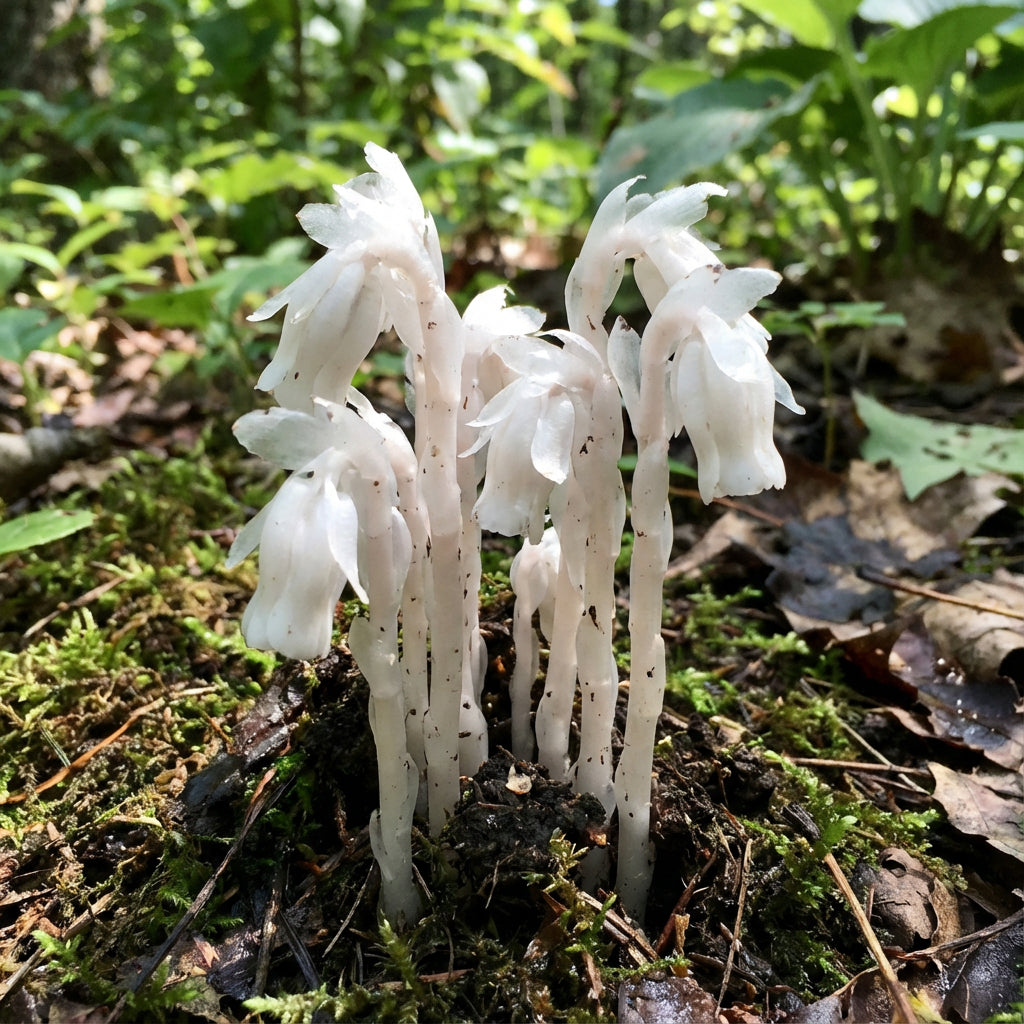 White Monotropa Uniflora Flower Seeds for Planting Seed for Unique and Rare Blooms, Perfect for Enhancing Garden Beauty