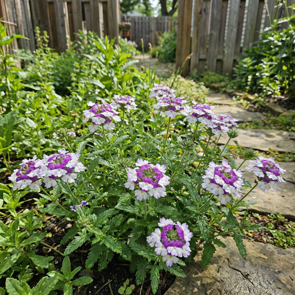 White and Purple Verbena Flower Seeds for Vibrant Garden Displays Perfect for Planting and Landscape Design