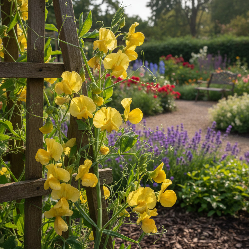 Gelbe Zuckererbsen Pflanzensamen