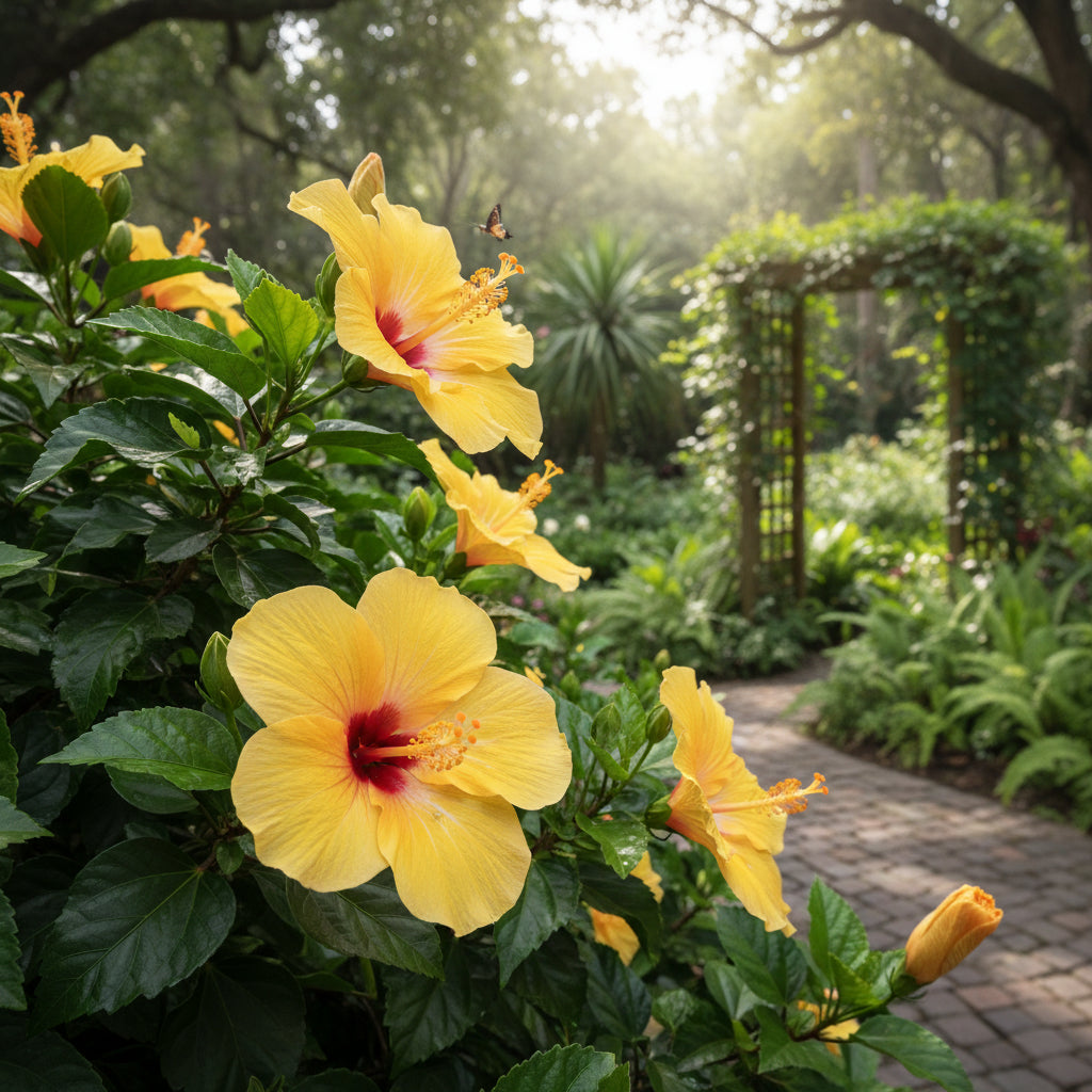 Semillas de Hibisco Amarillo para Jardines Vivos y Flores Hermosas