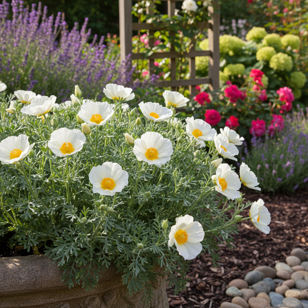 White Eschscholtzia Jardim Planting Seeds