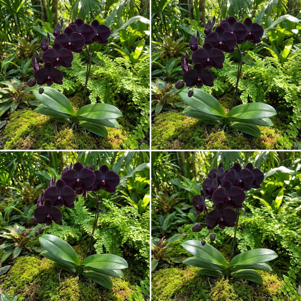 Graines de plantation d'orchidées Phalaenopsis noires