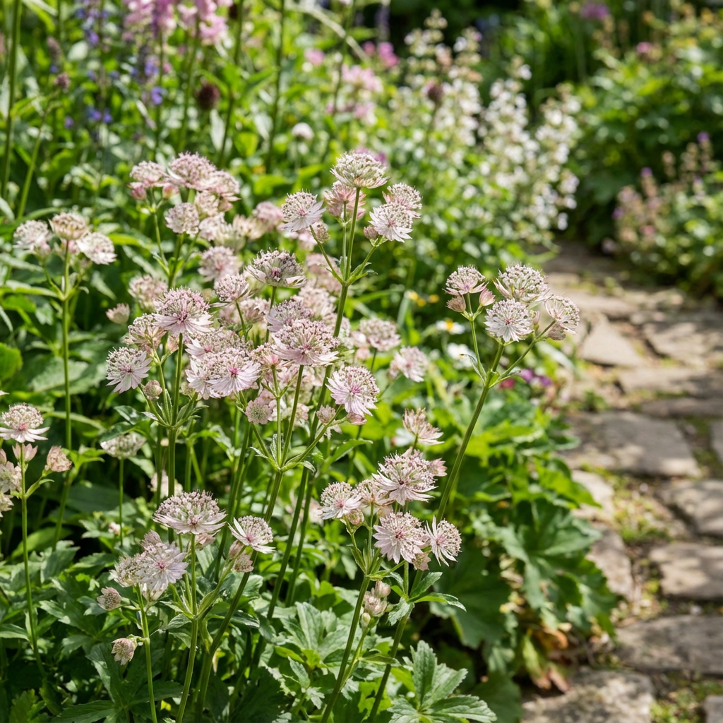 アストランティアの花の種 ― 優雅な庭園に咲く星のような花々 – Pure