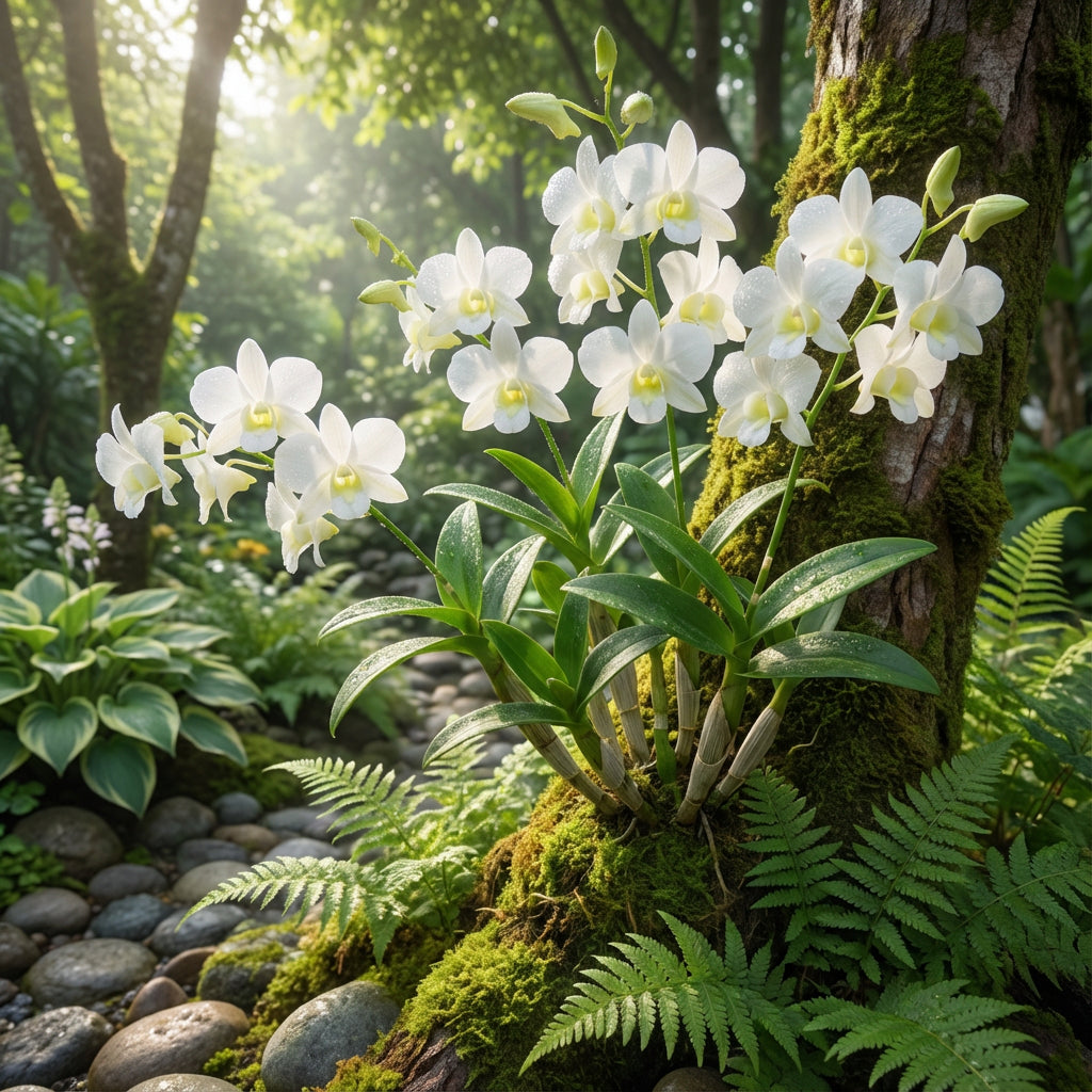 White Dendrobium Flower Seeds for Planting