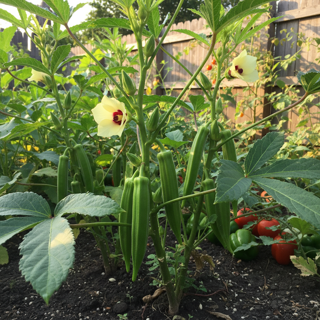 Okra Seeds for Planting Abelmoschus Esculentus vegetable patch kitchen garden