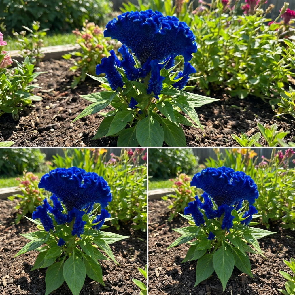 Cockscomb Blue Flower Seeds for Planting Vibrant Annual Blooms