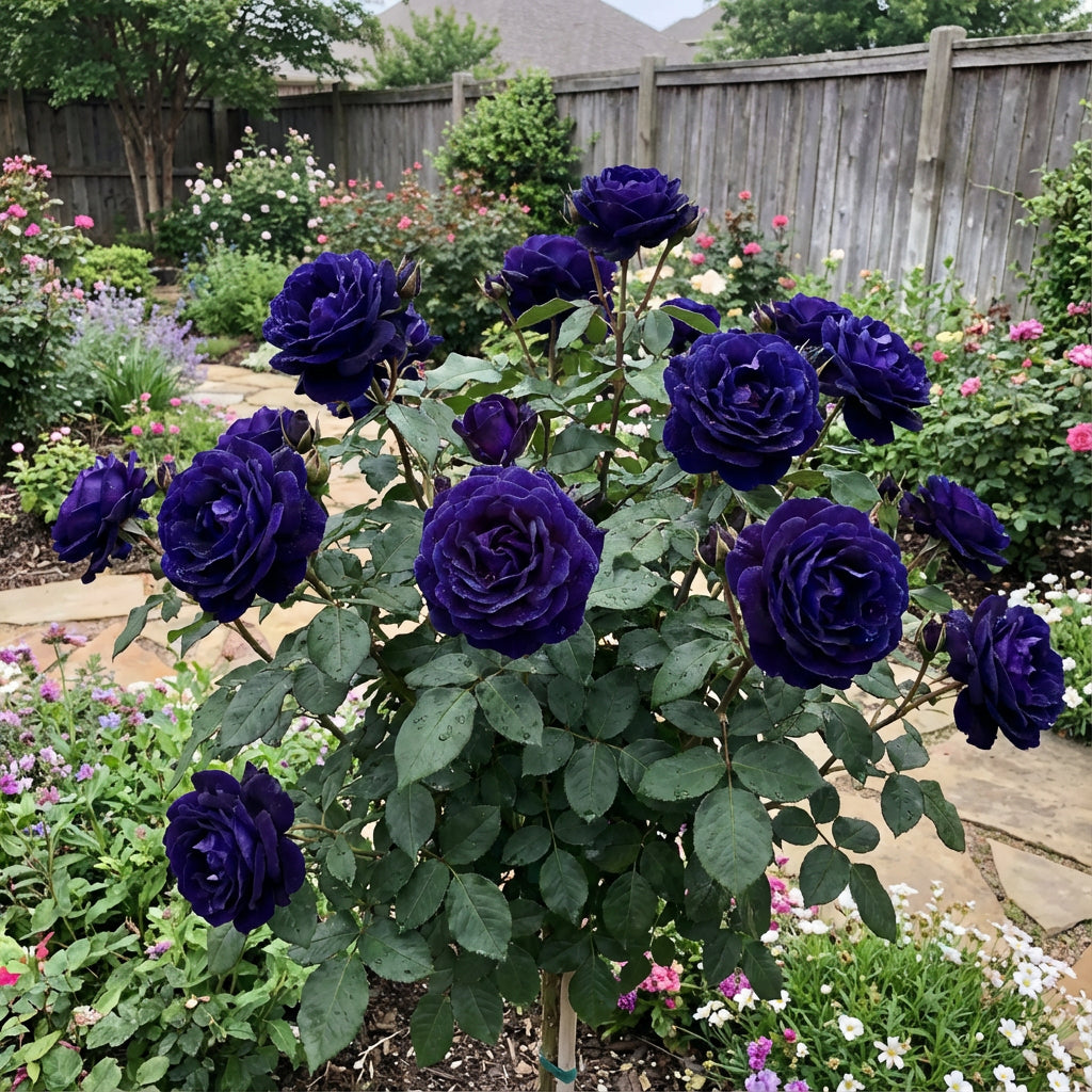 Midnight Supreme Dark Blue Rose Bush Flower Seeds for Planting Stunning Floral Elegance for Your Garden