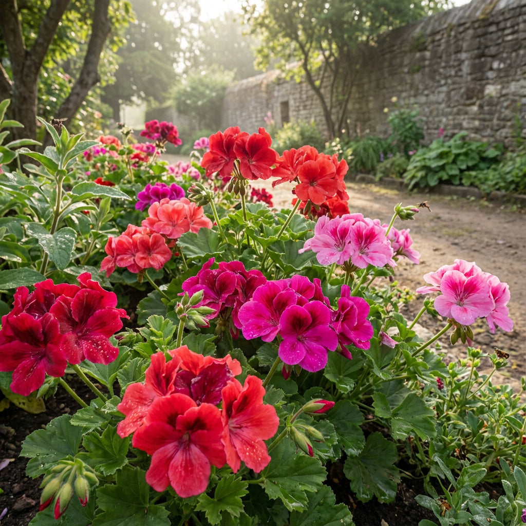 Lebendige Geranien-Samen zum Pflanzen: Mehrjährige Pelargonium peltatum für beruhigende Gärten