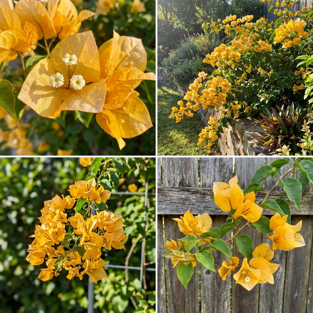 Strahlend Gelbe Bougainvillea Blumensamen: Verwandeln Sie Ihren Garten in ein Tropenparadies mit Lebhaften Blüten und Üppigem Grün