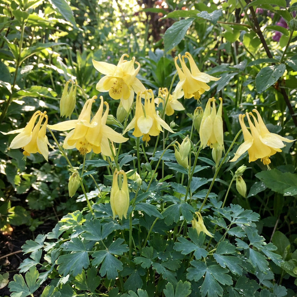 Aquilegia Yellow Flower Seeds for Planting - Brighten Your Garden with Striking Blooms