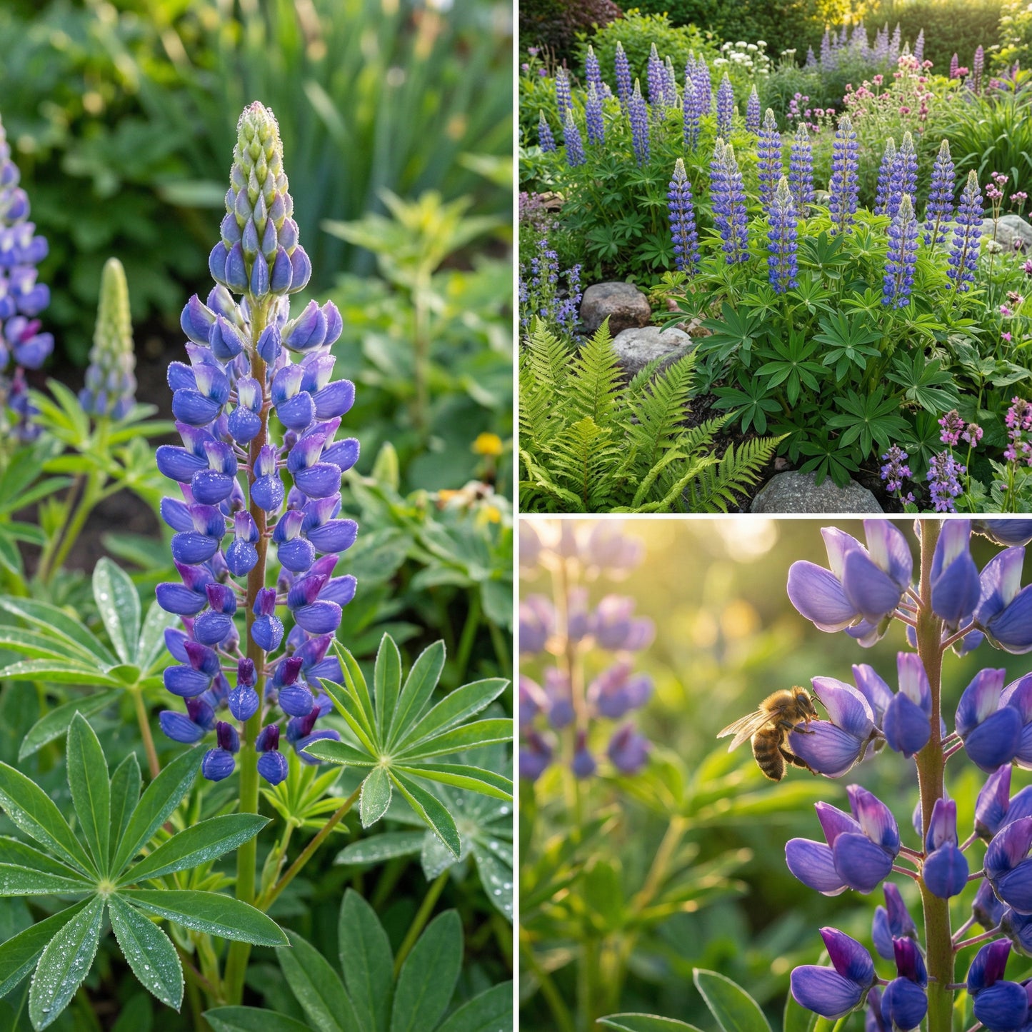 Graines de Lupin Bleu pour la Plantation de Fleurs Résistantes
