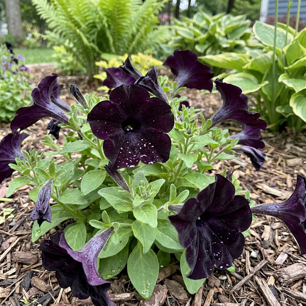 Semillas de Flor de Petunia Terciopelo Negro para Plantar
