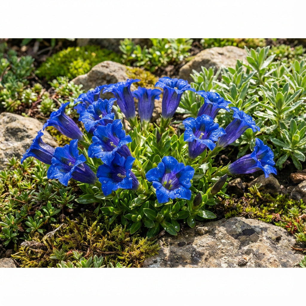Gentiana Acaulis Flower Seeds for Planting - Blue Variety