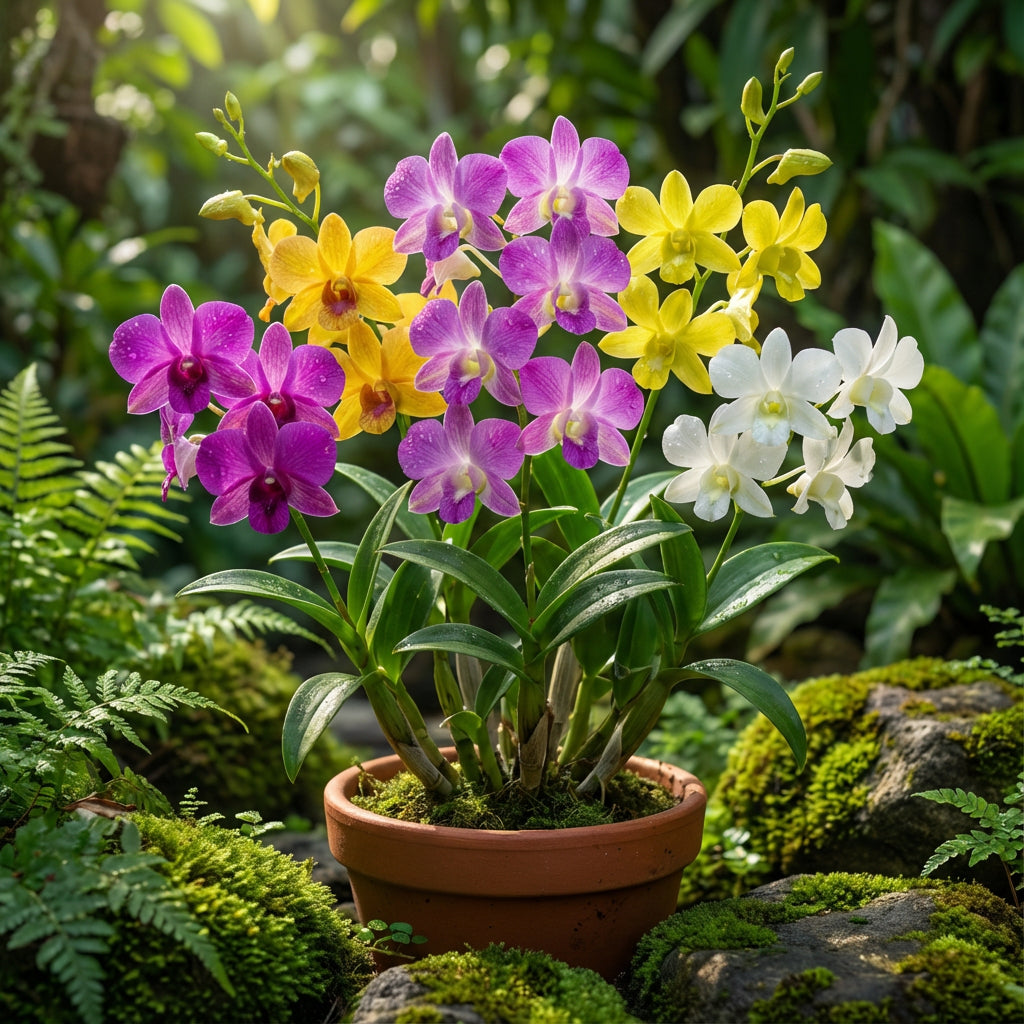 Multi-Colored Dendrobium Flower Seeds for Planting