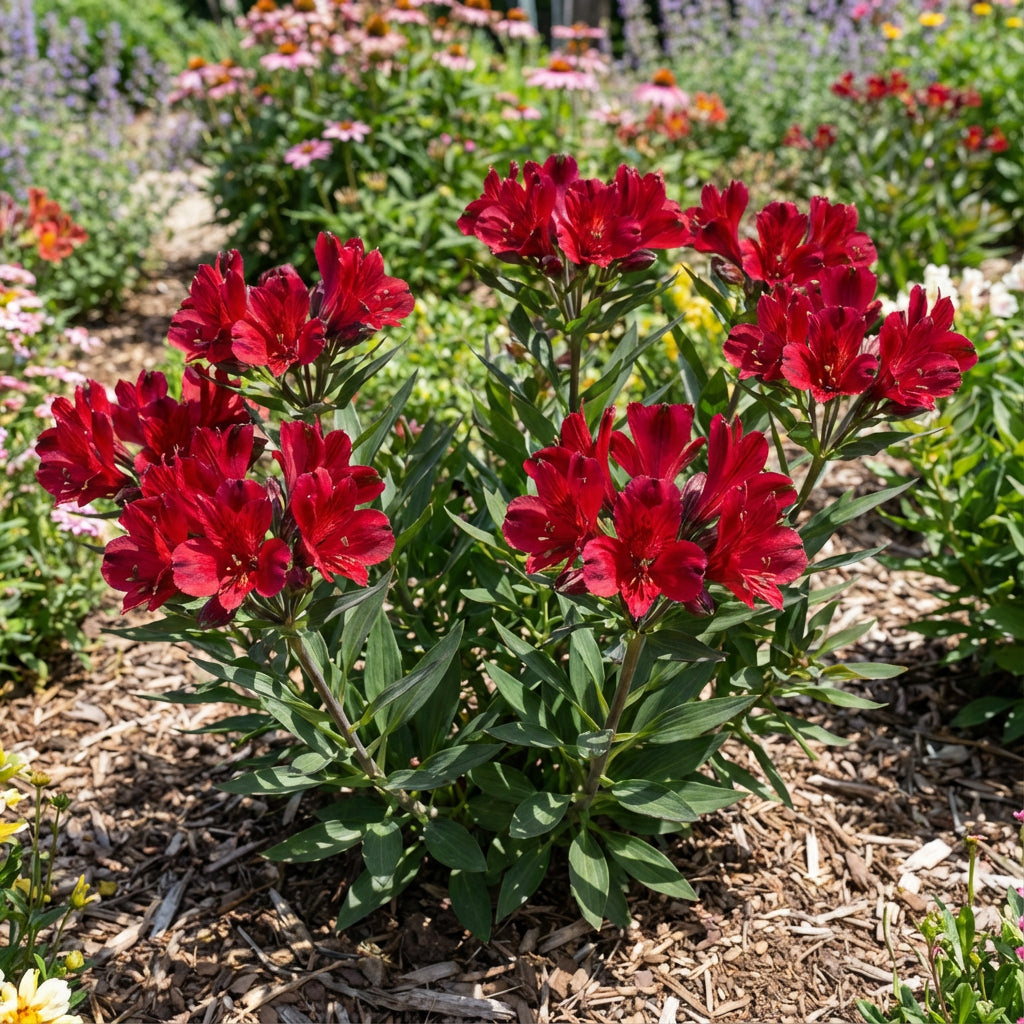 Alstroemeria Flower Seeds (Red) for Planting