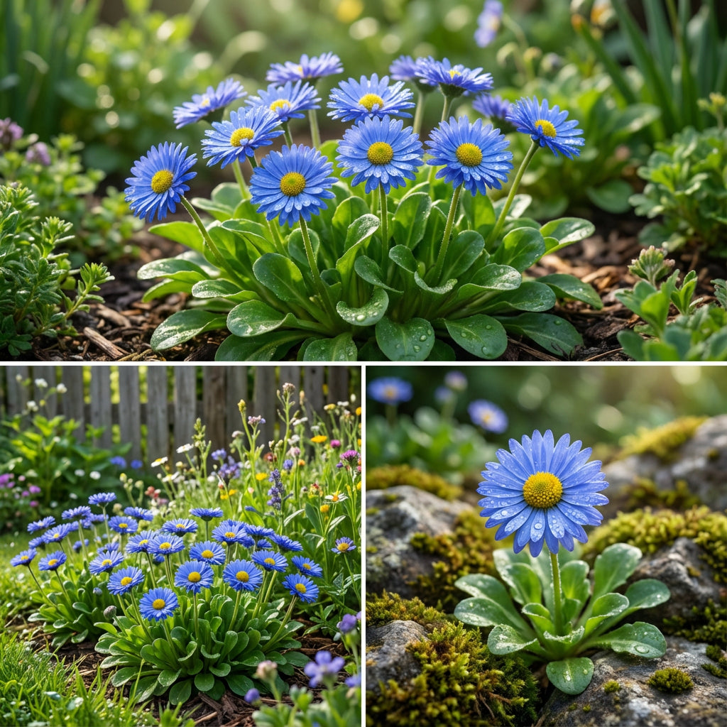 Blue Bellis Perennis Seeds for Flower Planting