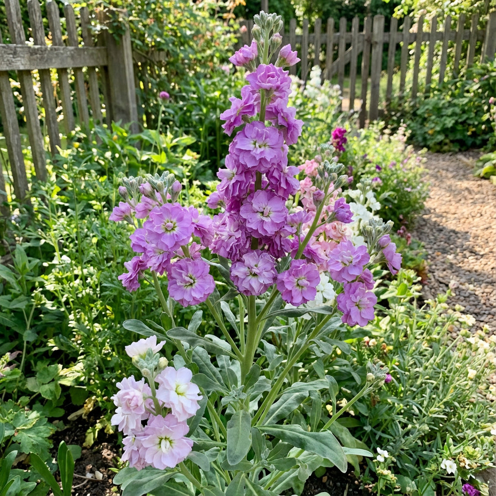 Matthiola Incana Flower Seeds - Deep Purple for Planting