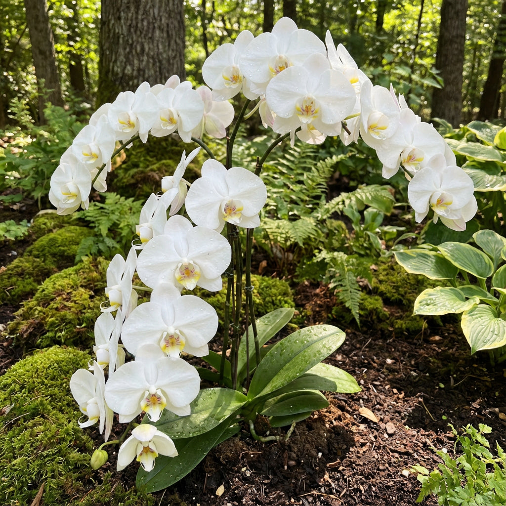 White Butterfly Orchids Seeds for Planting