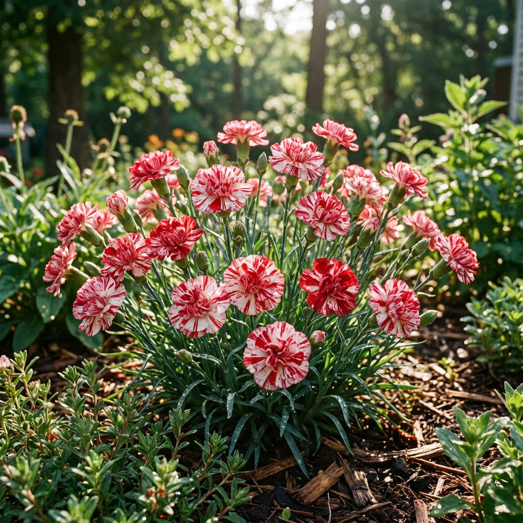 Red White Carnation Flower Seeds Planting