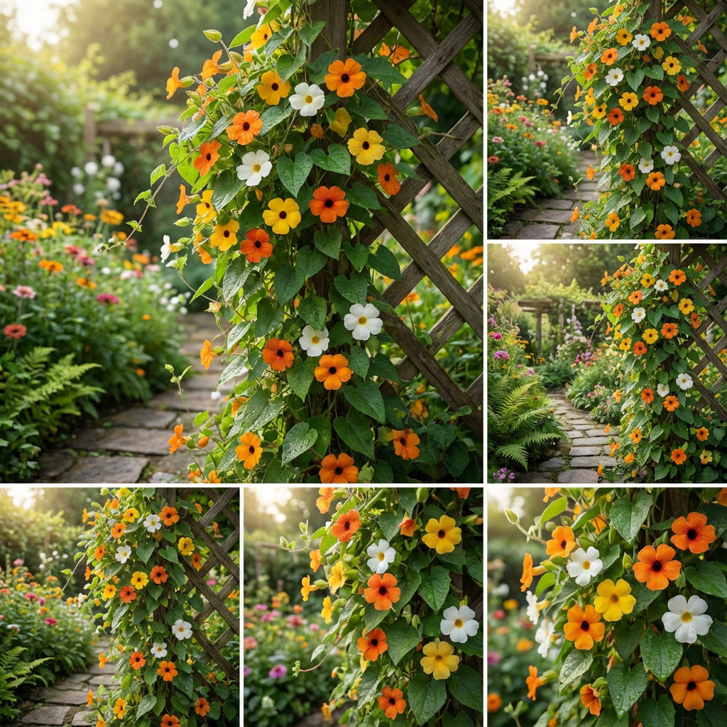 Gemischte Thunbergia-Blumensamen – Pflanze für lebendige Blüten